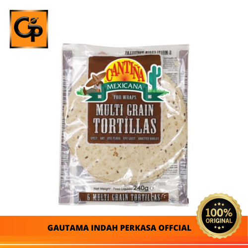 

Kulit Kebab Cantina Mexicana Multi grain Tortillas isi 6pcs Uk 21cm