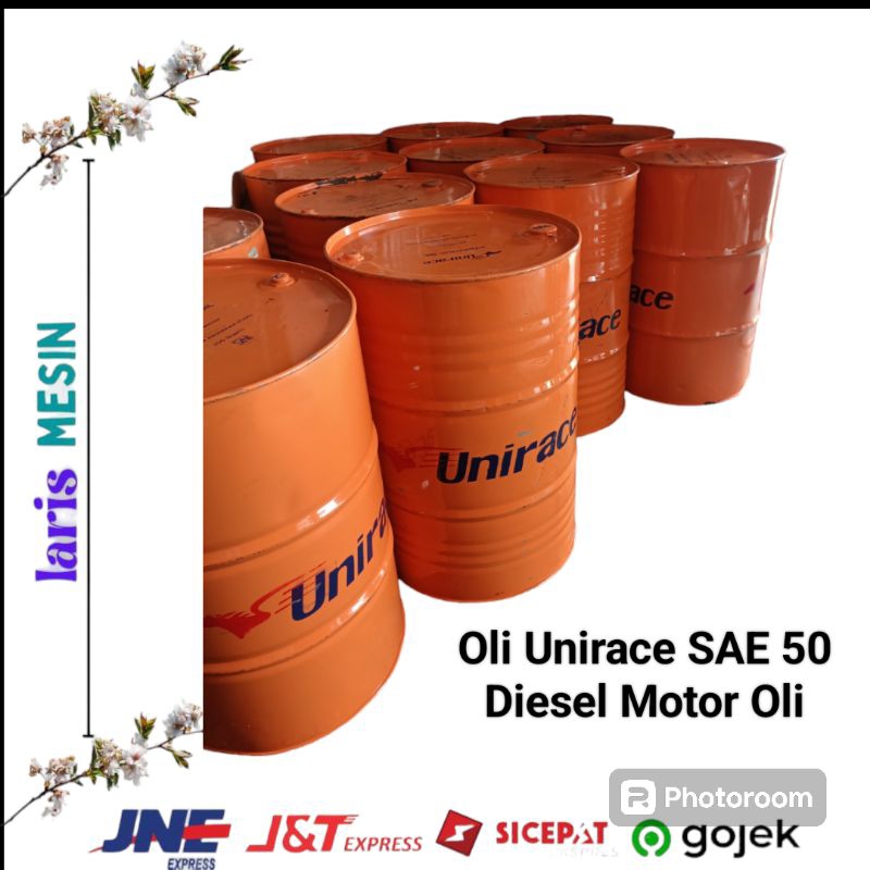 Oli Diesel SAE-50 Merek Unirace Diesel Motor Oli Drum 190 Liter
