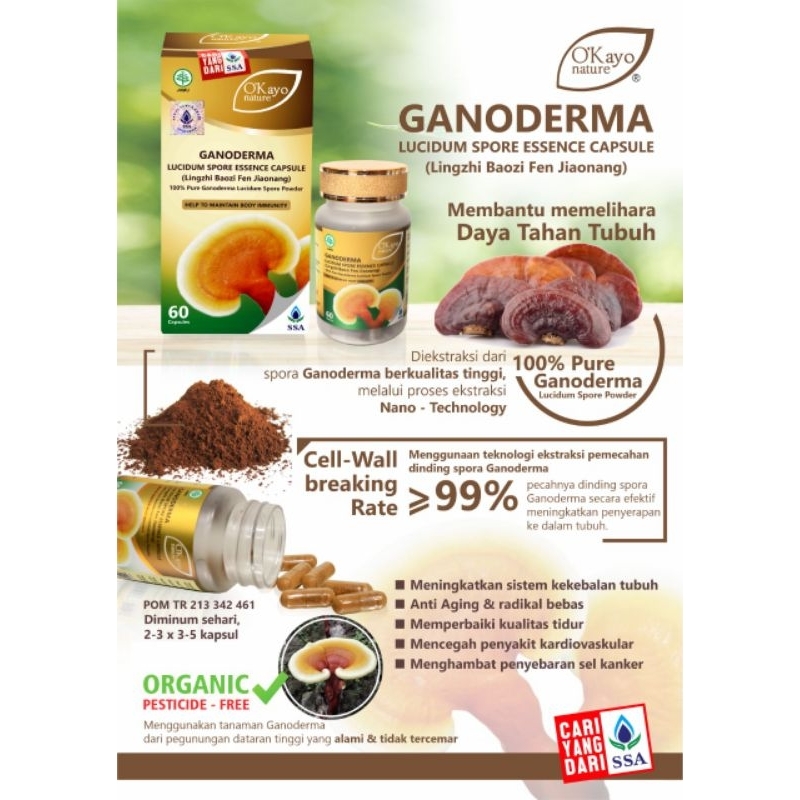 Ling Zhi Kapsul | Ganoderma Kapsul | Suplemen Kanker