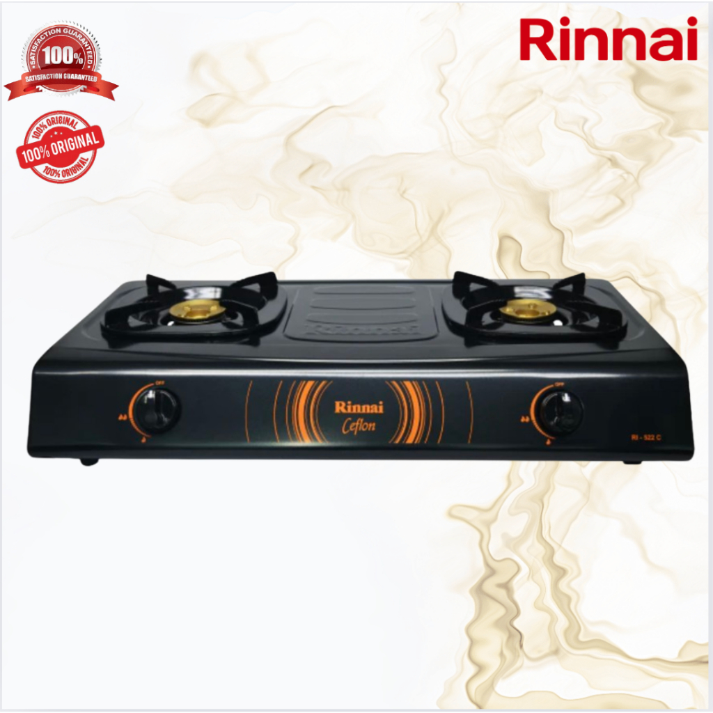 KOMPOR GAS RINNAI 2 TUNGKU RI 522 C KOMPOR RINNAI/RI-522C/RI522C/RI522C/KOMPOR ORIGINAL RINNAI