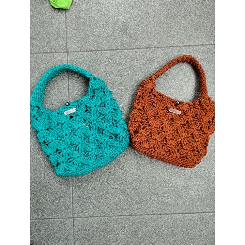 handbag rajut handmade|tas tangan|tas kecil|tas ngaji|tas pesta|tas Korea kecil
