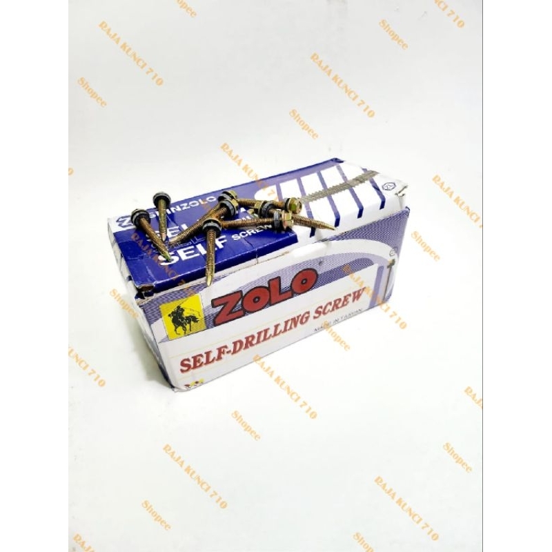 Baut Roofing - Skrup Baja Ringan 12x50 5CM ZOLO - Per Kotak