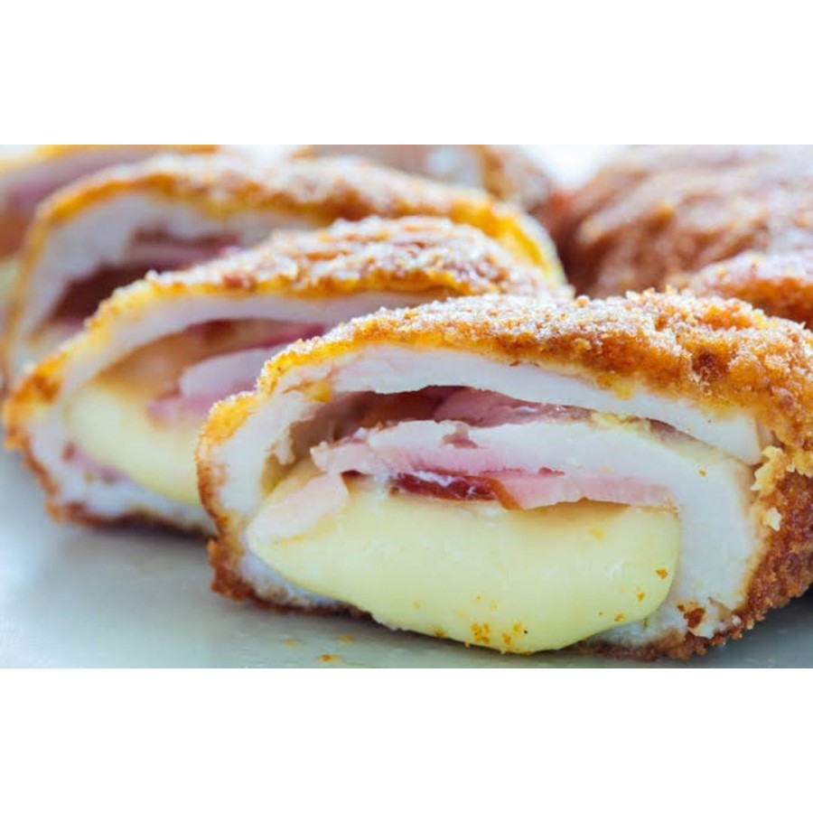 

Chicken Cordon Bleu Cheese Mozarella Smoked Beef isi 4 bekal sekolah