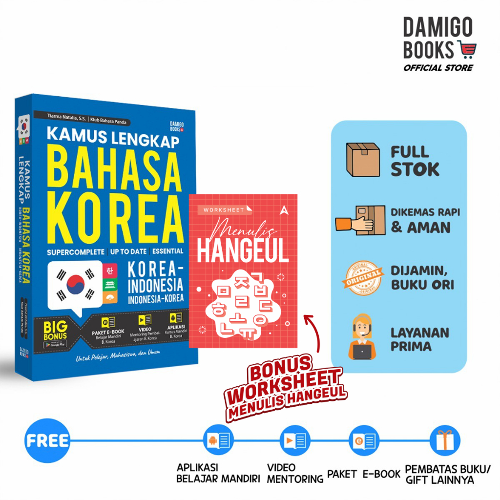 [BEST SELLER] KAMUS Bahasa KOREA - Kamus Lengkap BAHASA KOREA
