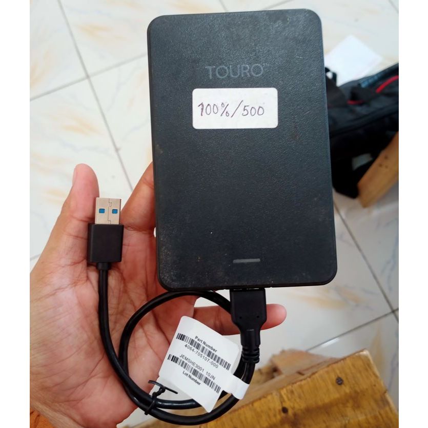 Harddisk Eksternal 500GB 100% Second Bekas HDD External 500 GB
