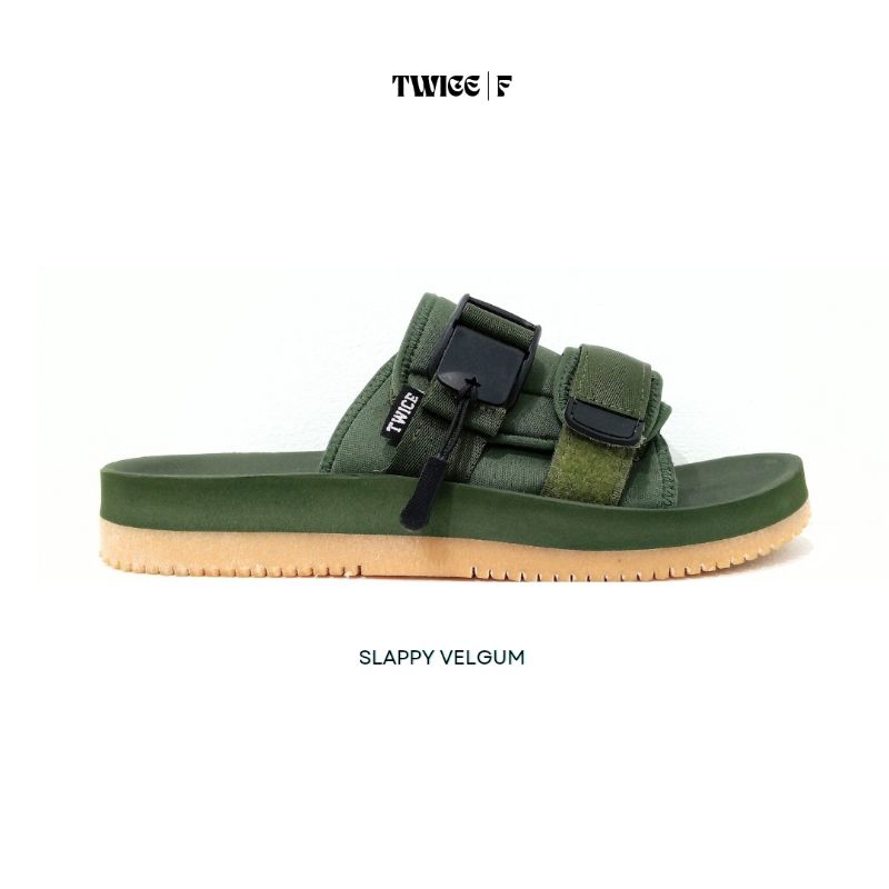 TWICE SLAPPY VELGUM | Sandal Pria Traveling | Sandal Pria Slide | Sandal Slide | Sandal Slip On Pria