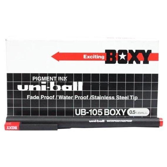 

KODE X86A Pen Boxy Uniball 15 UB15 Hitam Biru