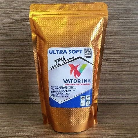 

KODE H23Z VATOR TPU ULTRASOFT 1kg CRYSTAL DTF ADHESIVE LEM SABLON PLASTISOL