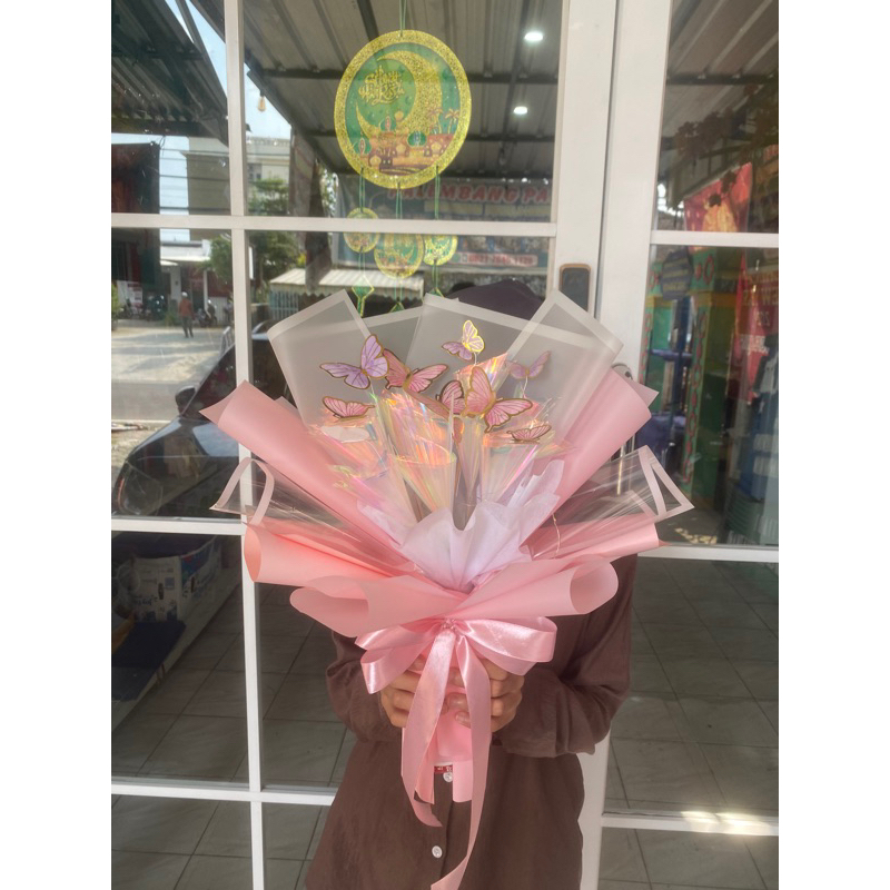 buket butterfly|Buket bunga kupu-kupu|korean buket|buket bunga palembang|buket valentine palembang