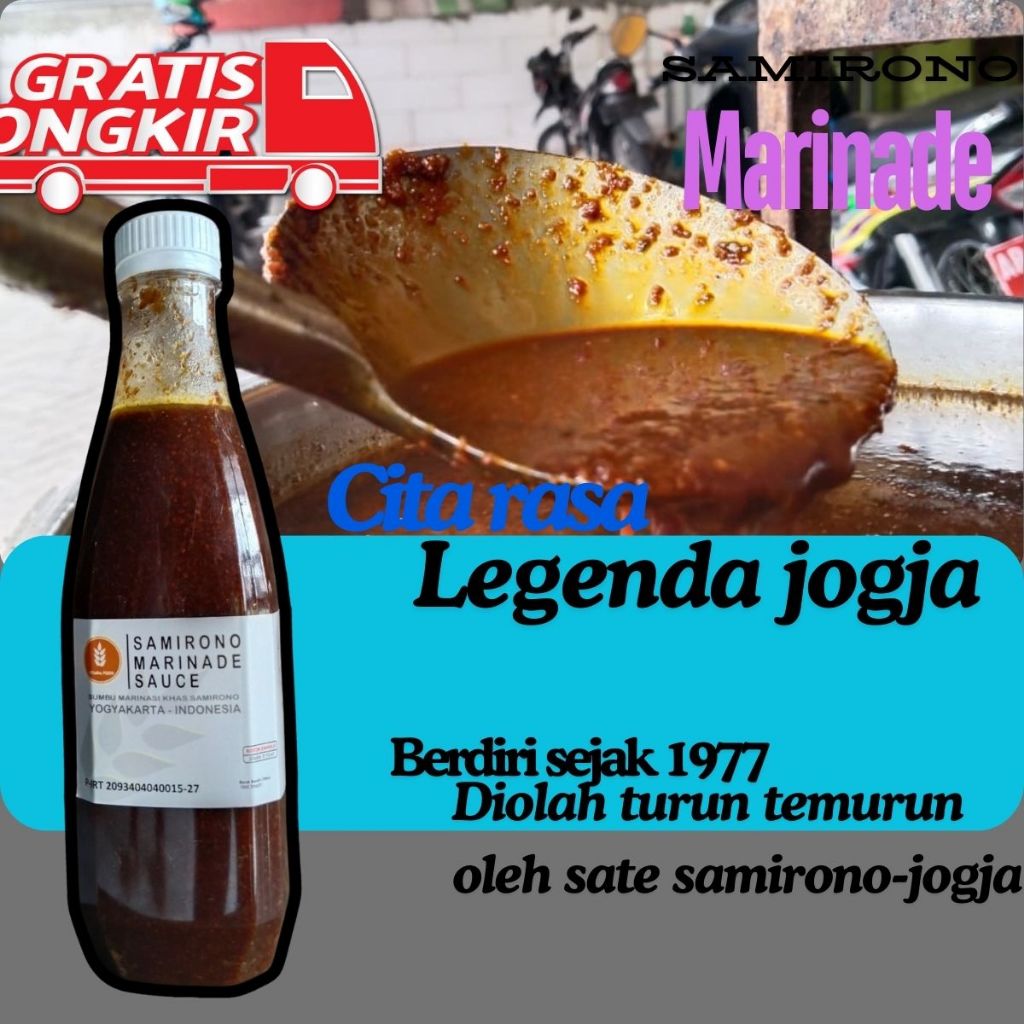 

BUmbu Sate Marinasi Klasik dengan Bumbu Terbaik: Khas Legenda Jogja Vitaria Food - Samirono 500ml