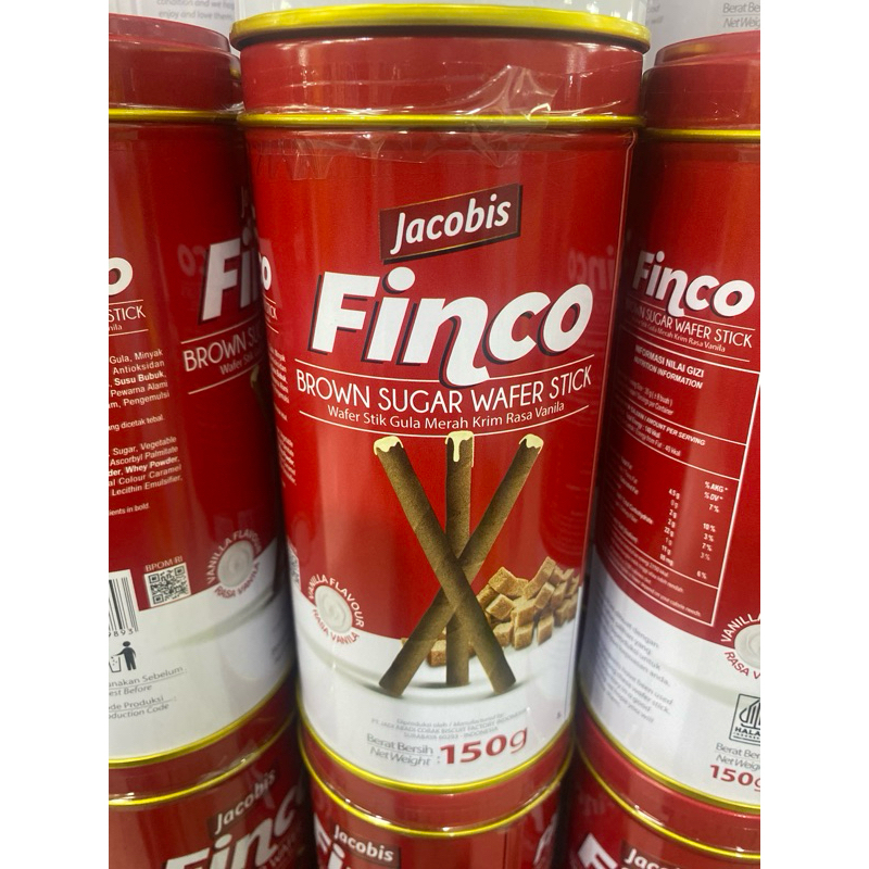 

Finco Brown Sugar Wafer Stick Kaleng 150g