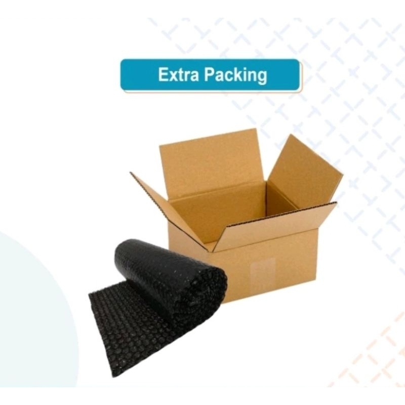 

Extra packing kardus / bubble wrab