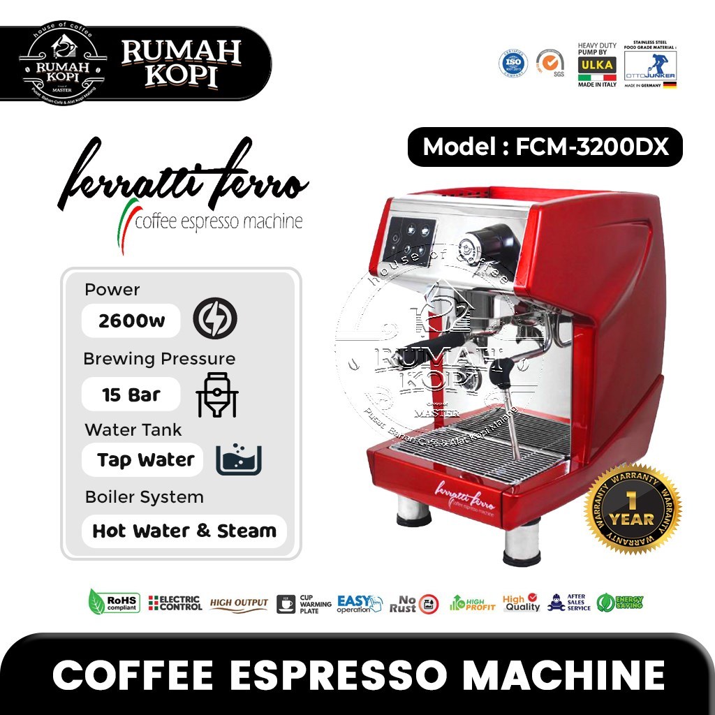 Mesin Kopi Espresso Machine Ferratti Ferro FCM3200DX