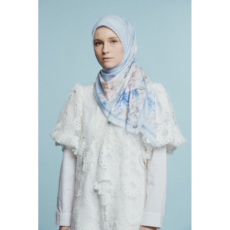 FLOR Spring Blue Scarf