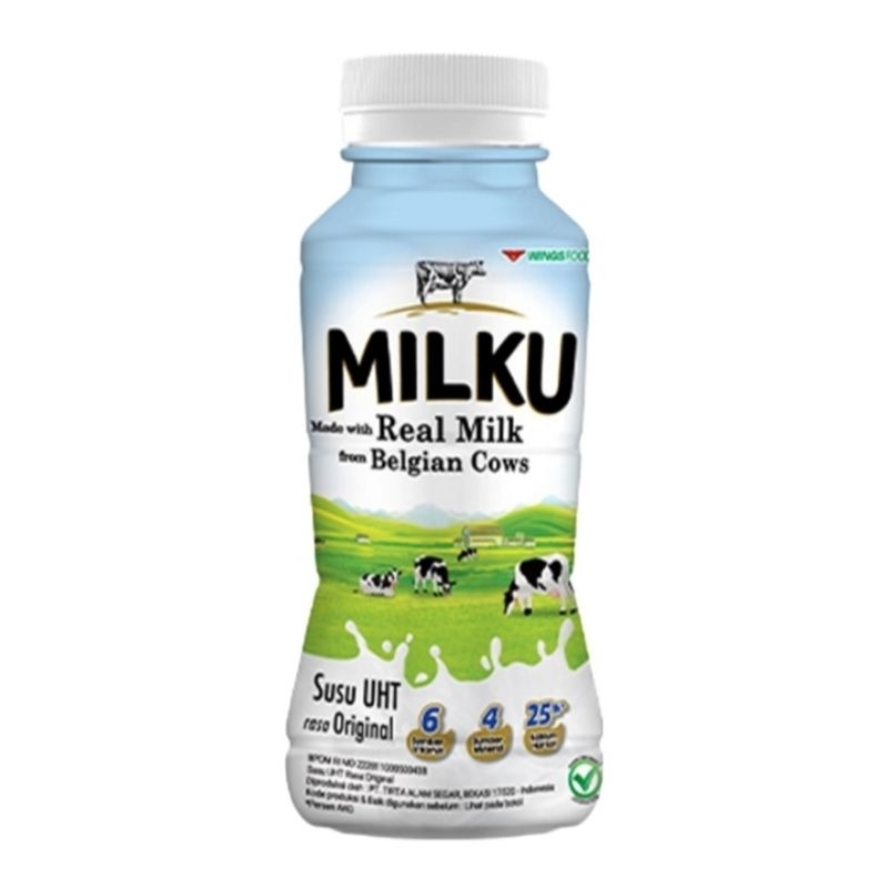 

MILKU Susu UHT Botol 200 ml