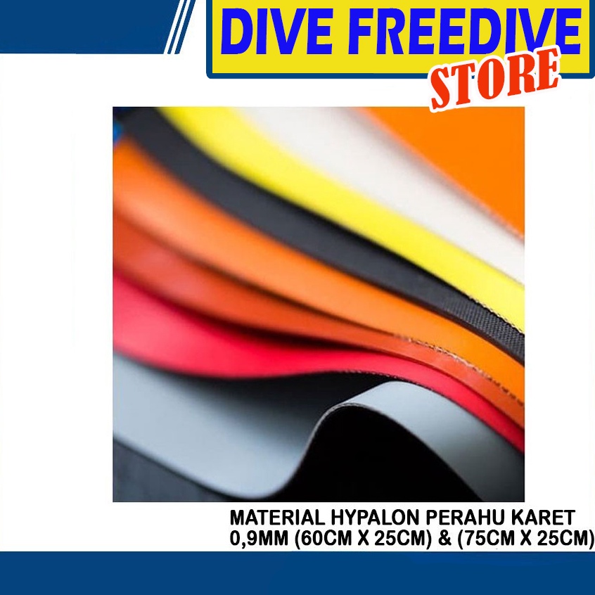 KODE N39S Material Hypalon Bahan Perahu Karet 9mm 75cm X 25cm Rubber Boat Penambal Kapal