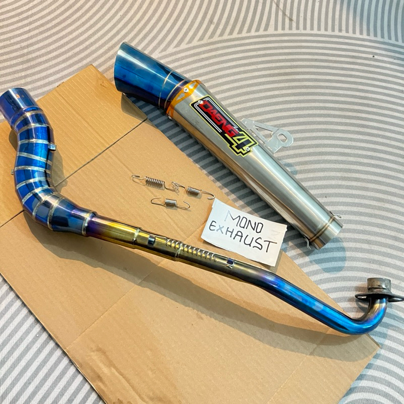 Daeng sai4 Gp warrior Conical exhaust pipe for XRM 110/125 Wave 100/110/125 Rs 125 Fury 125 smash Ra