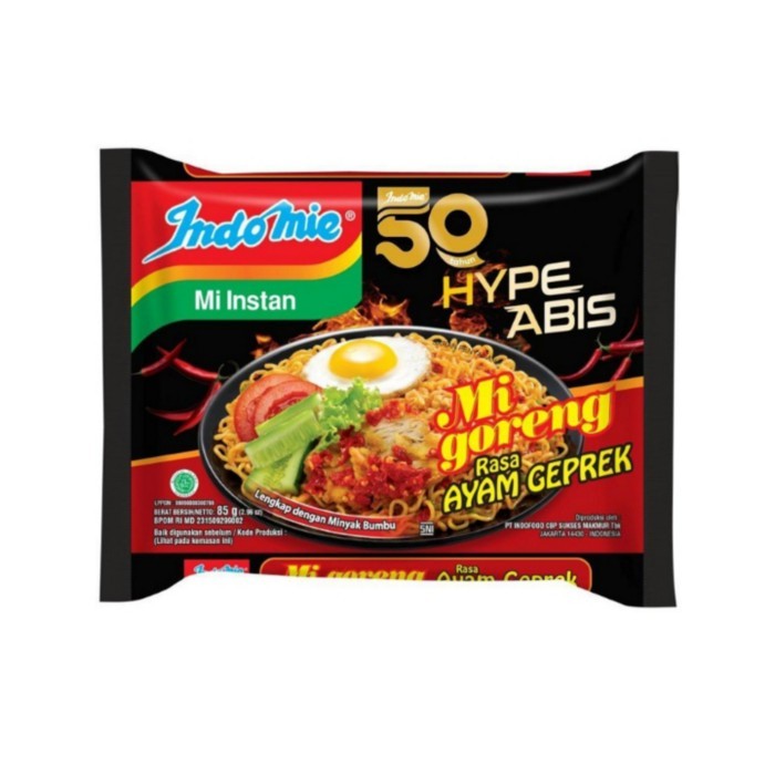 

Indomie Mie Goreng Hype Abis Ayam Geprek 85gram 5bungkus| Promo Murah
