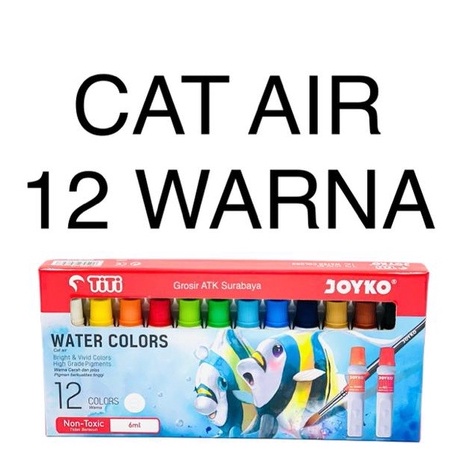 

KODE M95L Water Colors Colour Cat Air Joyko TiTi 12 Warna 6 ML WAC6ML12