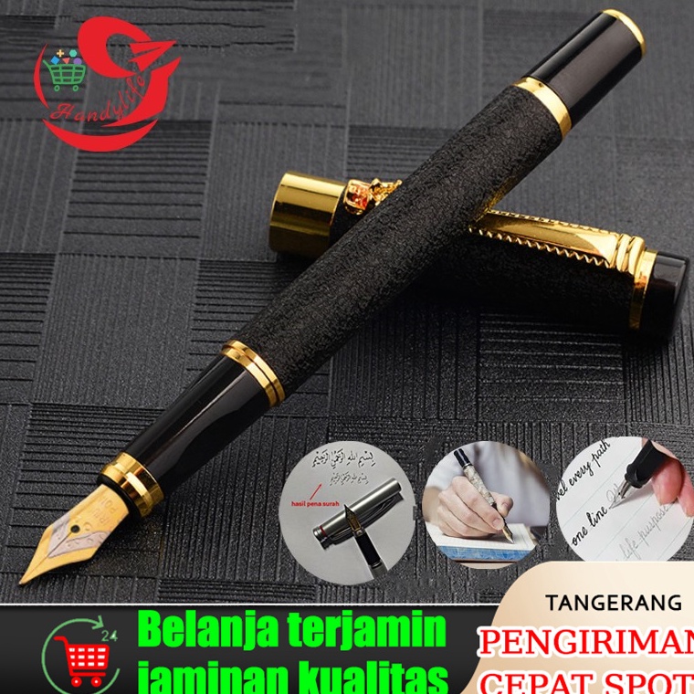 

KODE I2J Pena Kaligrafi Metal Pulpen kaligrafi InkRefill pena kalam Pen Kaligrafi Menulis Indah Calligraph Metal Nib 7mm