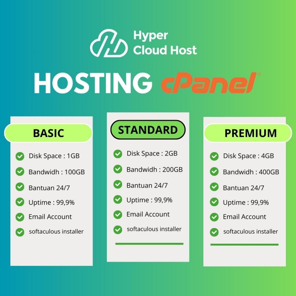 Promo Server Hosting cpanel SSD gratis Domain Bisa Perpanjang dan add on Domain Unlimited