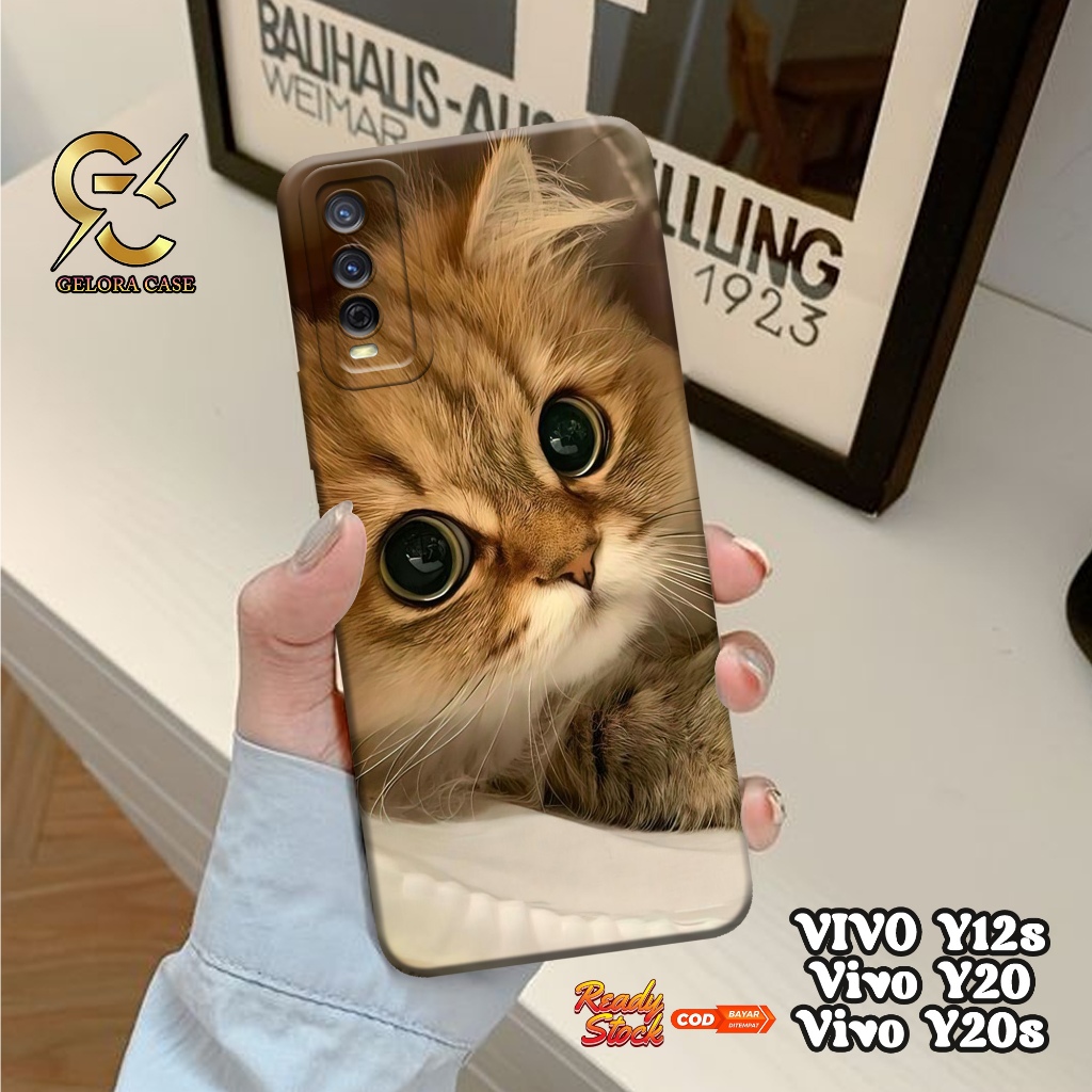 Case Vivo Y12S / Y20 / Y20S - geloracase - Casing Vivo Y12S Vivo Y20 Vivo Y20S - Motif case Cats - V