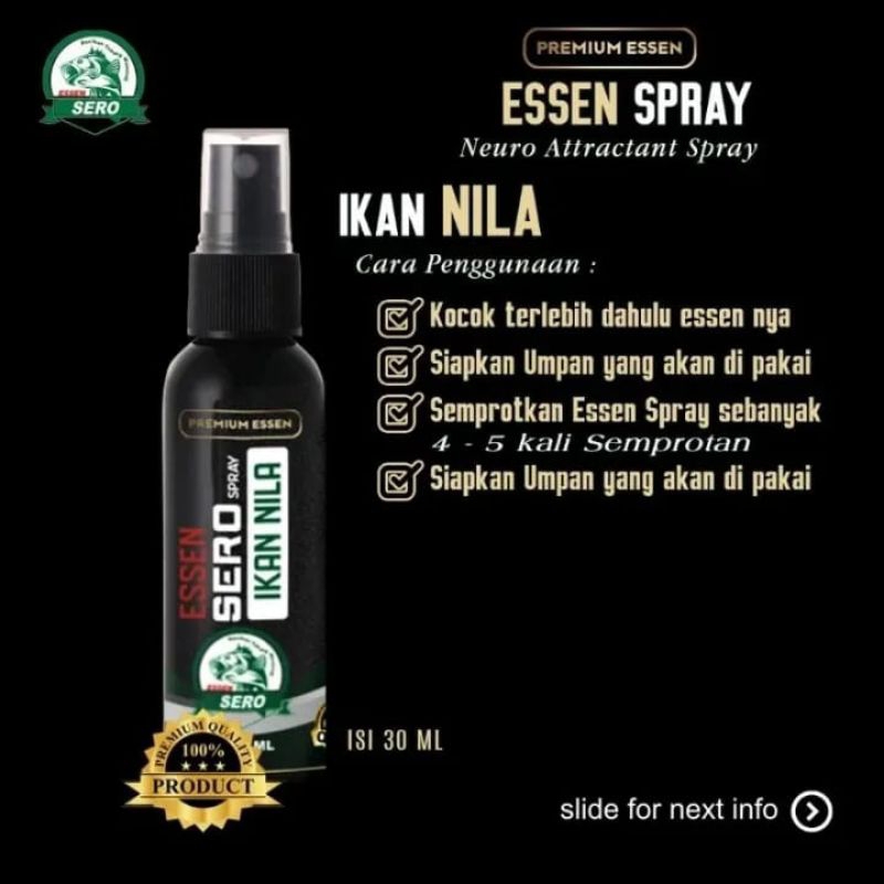 ESSEN SEMPROT IKAN BABON, INDUKAN ,NILA, MUJAIR