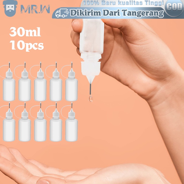 

KODE A85U 3ml jarum botol 1pcs botol Lem quilling Botol aplikator Henna Tutup Needle Dropper Bottle