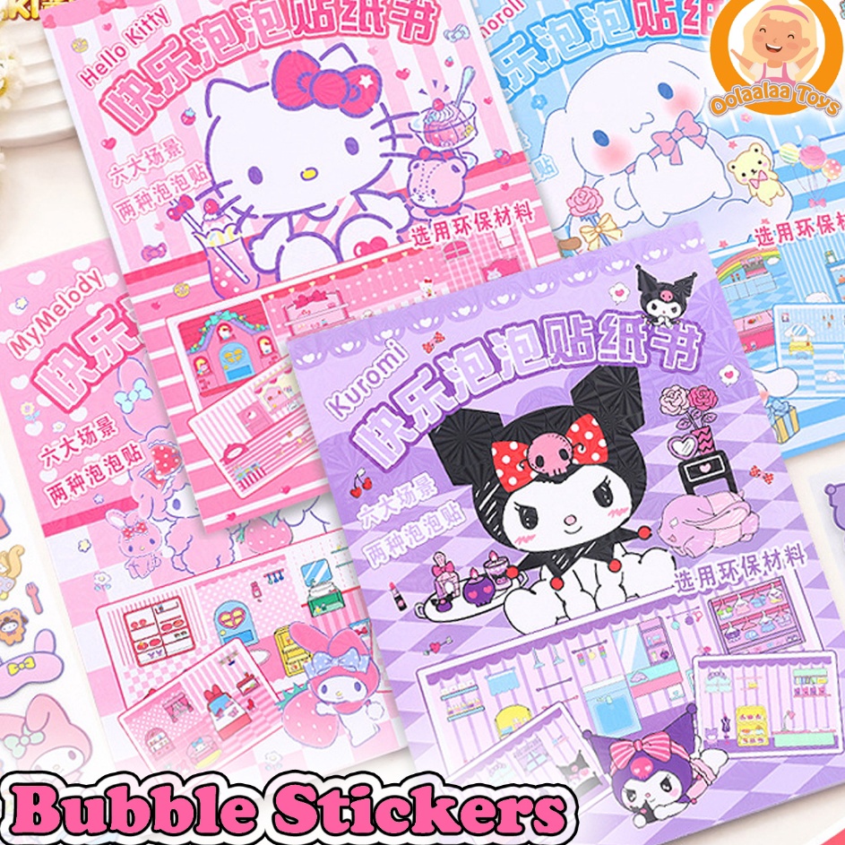 

Super deal Buku Sticker Lucu Jumbo Bubble 3D Sticker Book Viral Quiet Book Kuromi My Melody Hello Kitty Cinnamoroll