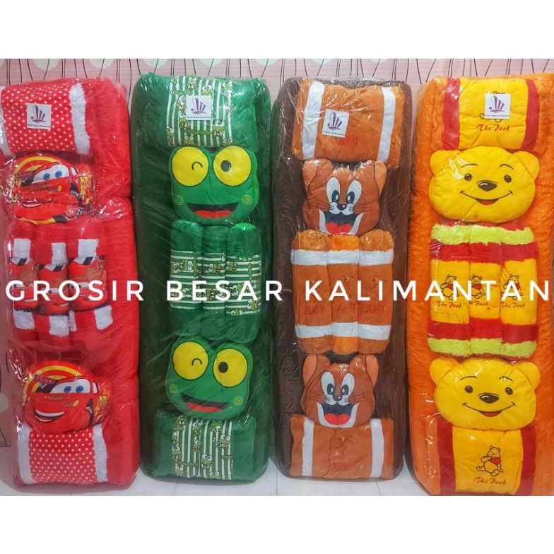 PROMO TERMURAH  REAL PICT HARGA FULL SET SESUAI FOTO  Kasur Karakter Tebal Bantal 7  Kasur Bulu Kara
