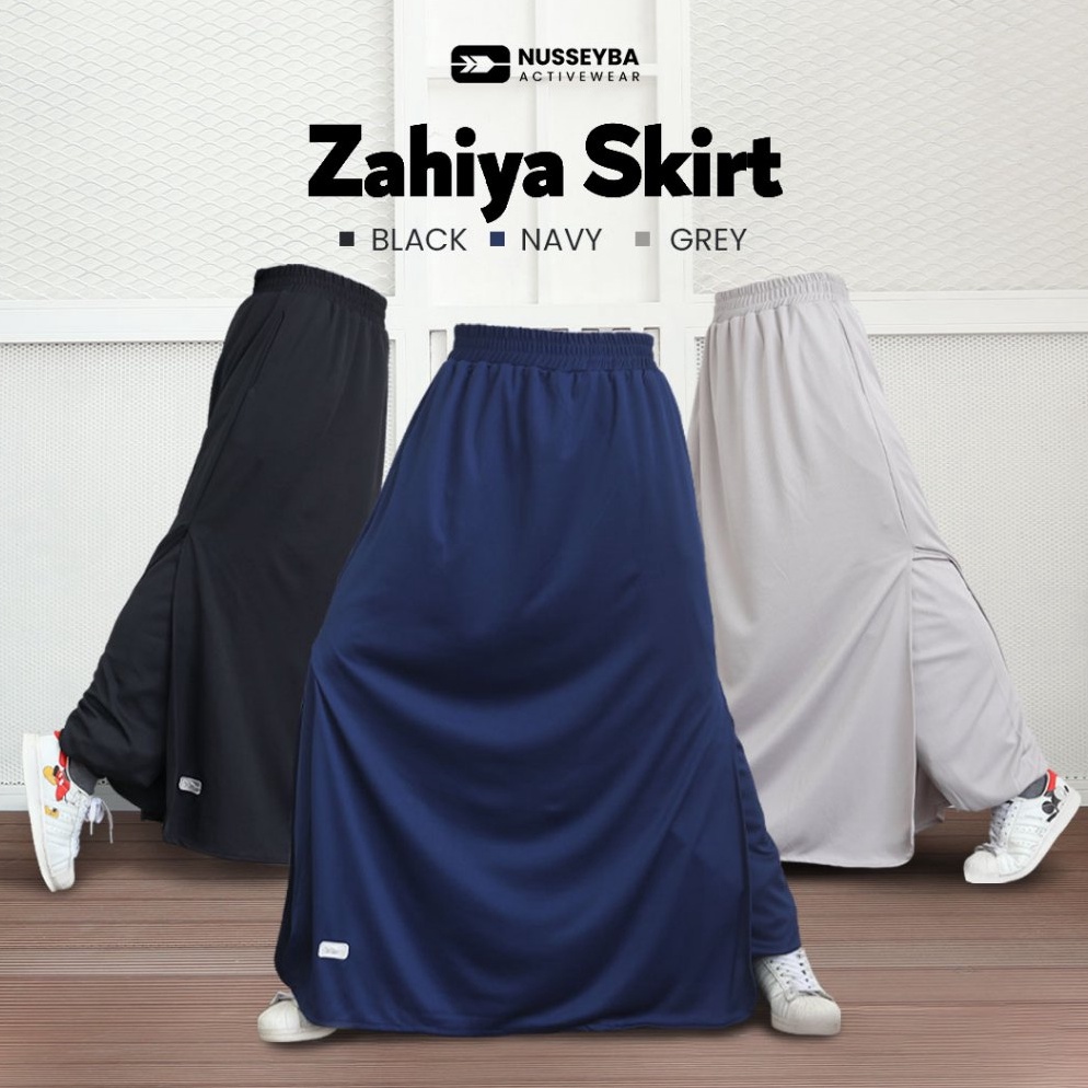 KODE X67Z Nusseyba Zahiya Skirt Rok Celana Olahraga Rok Celana Wanita Muslimah Rokcel
