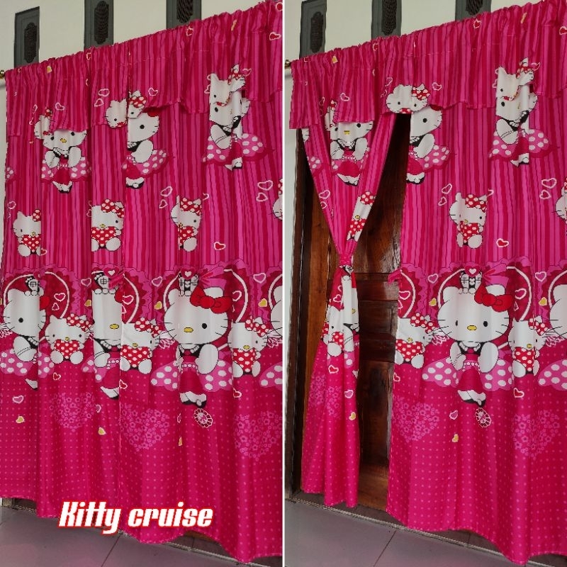 Gorden serut motif shabby gorden serut murah Gorden hordeng 100*200 Gorden pony gorden renda gorden 