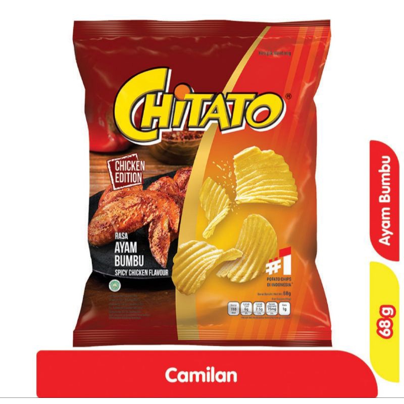 

Chitato Kripik Kentang Ayam Bumbu 68g