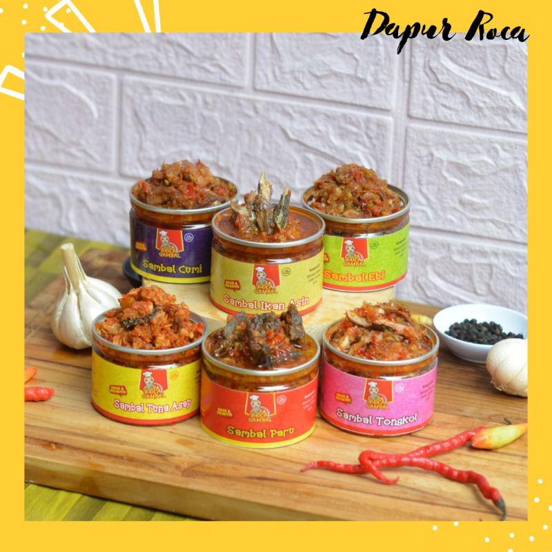 

Sambal Ebi/Sambal Tuna/Sambal bawang kemasan kaleng By Dapur Roca