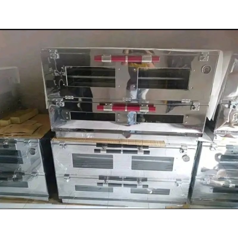 Oven gas api atas bawah/oven kue kering/oven gas stainless manual 120X55X75