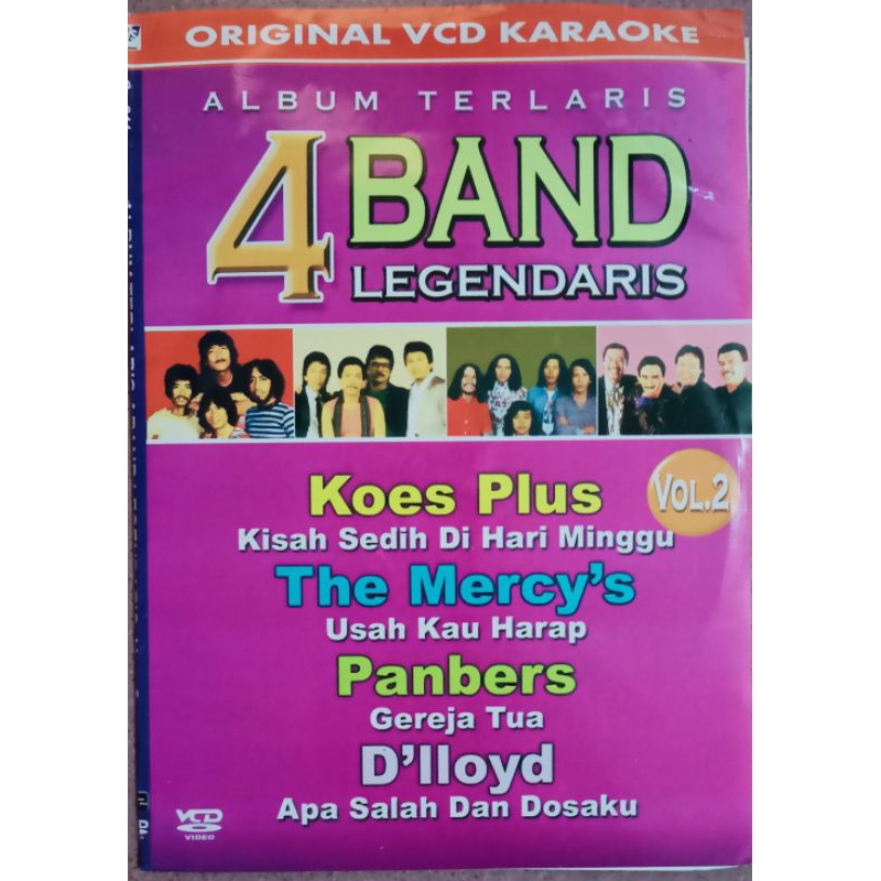 VCD original album terlaris 4 Band legendaris