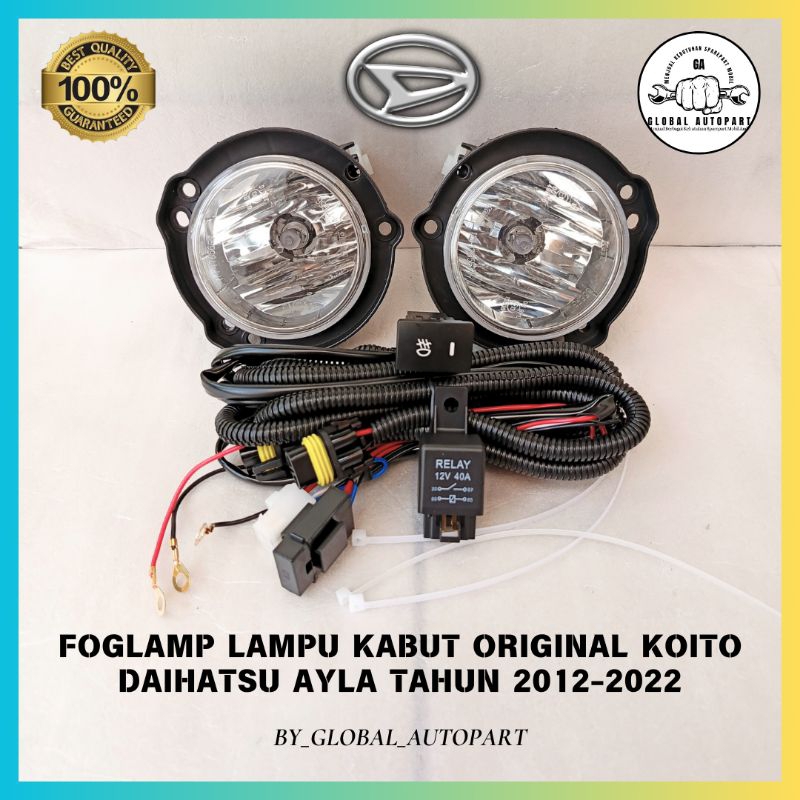 Foglamp lampu kabut Ayla Tahun 2012 2013 2014 2015 2016 2017 2018 2019 2020 2021 2022 Original Koito