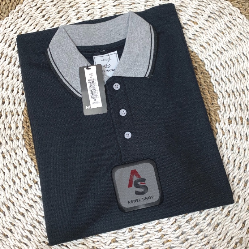 Pasti Sampai  POLO SHIRT NEVADA 16 WARNA POLOS PRIA DEWASA M L XL XXL BIGSIZE JUMBO KATUN LAKOS  KAO