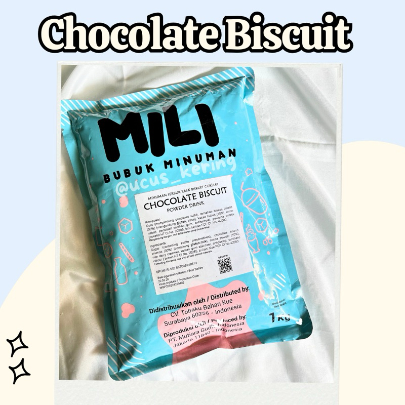 

BUBUK MILI CHOCOLATE BISCUIT KEMASAN 1 KG/ POWDER MILI