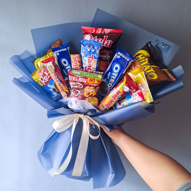 

BOUQUET SNACK / SNACK BOUQUET / BUKET MAKANAN / BUKET SNACK