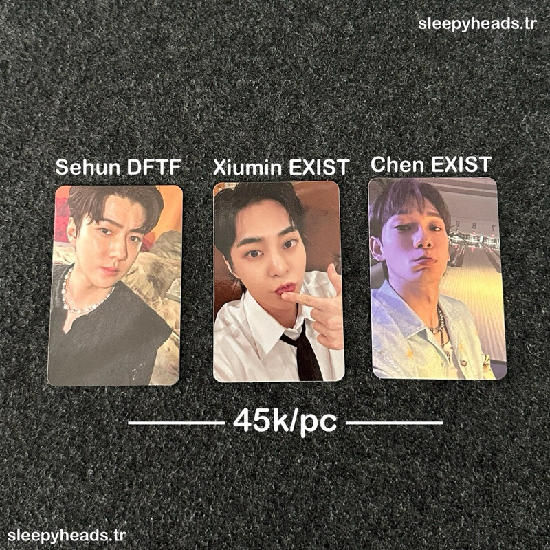 [CLEARANCE SALE] PC/PHOTOCARD EXO SEHUN XIUMIN CHEN EXIST DFTF