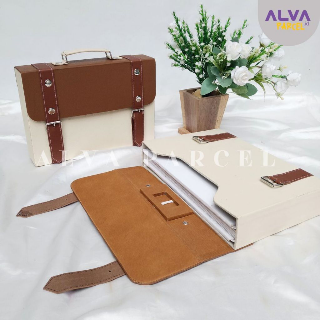 TERLARIS Tas Album Foto Wedding Bahan Kulit Imitasi | Box Album Foto Mewah | Box Album Foto Custome