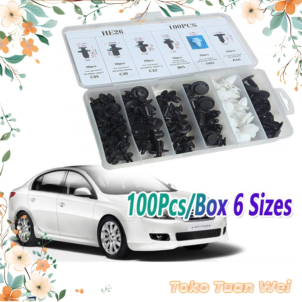 Baut Rivet Mobil Universal Car Push Pin Fasteners Clip Bemper Klip Kancing Dashboard Mobil Paku Rive