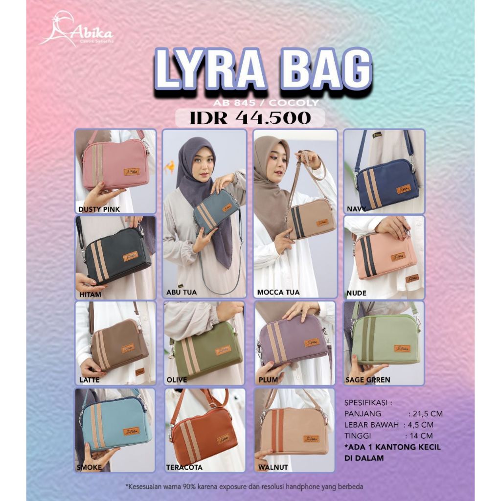TAS ABIKA TERBARU - TAS WANITA - TAS KEKINIAN - ABIKA LYRA BAG//