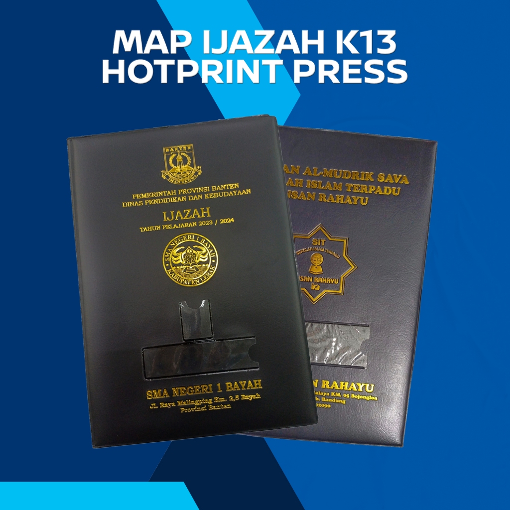 

Map Ijazah Custom Nama Sekolah | Map Ijazah Hotprint Press K13