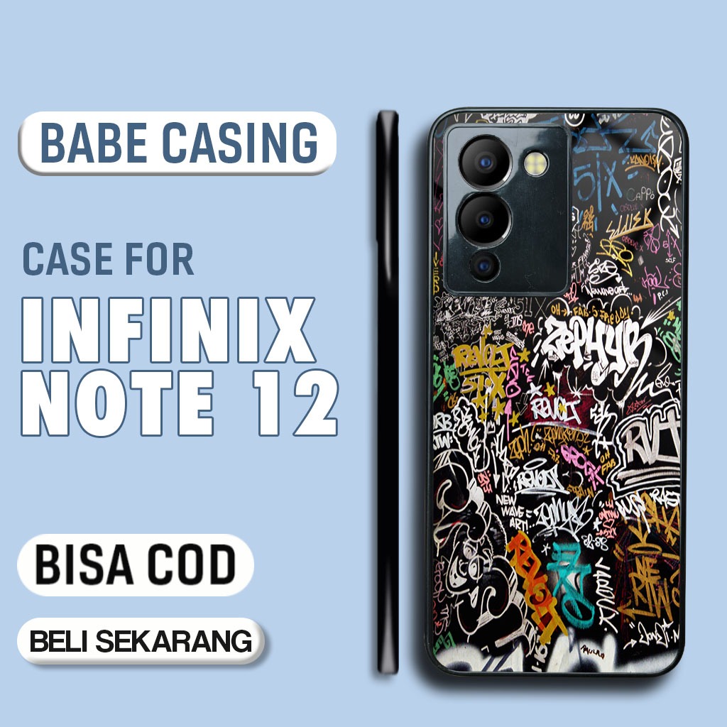 Case Infinix Note 12 Terbaru - Casing Infinix Note 12  - Motif Grafiti - Hardcase Premium Glossy - S