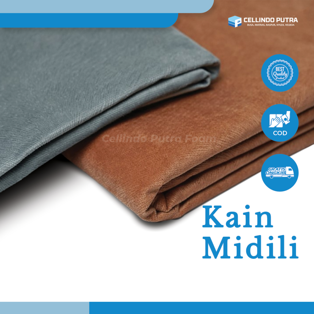 Cellindo Kain Midili -  Bahan Sofa Kursi Furniture Interior - Ecer 50 (cm)