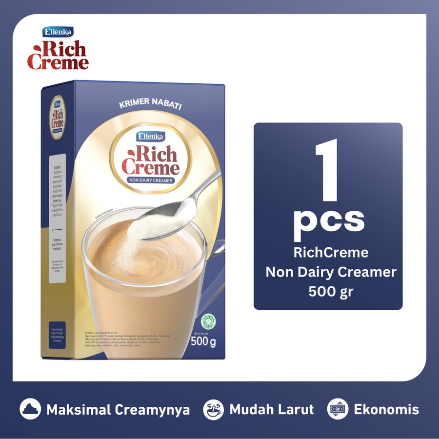 

Rich Creme Non Dairy Creamer Ellenka 500 gr Krimer