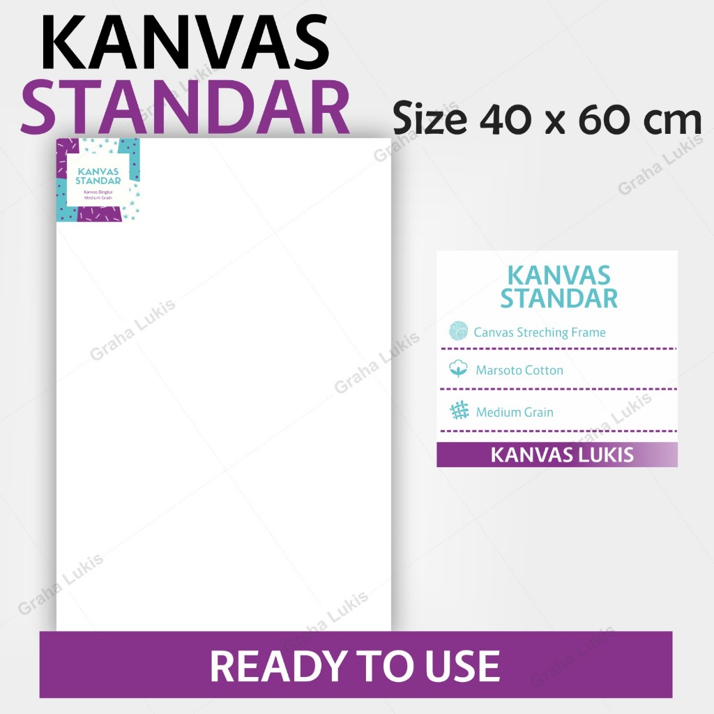 

Kanvas Standar Graha Lukis 40x60cm