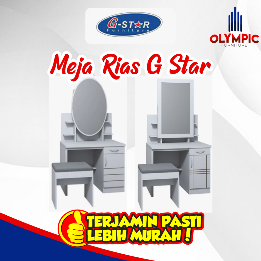 MEJA RIAS OLYMPIC / MEJA RIAS G STAR / MEJA RIAS PUTIH AESTHETHIC - MR KARIN/LILY OV/KT